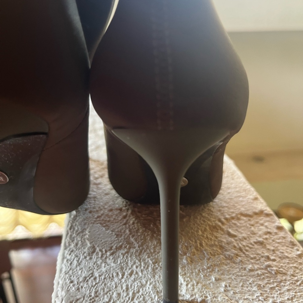 Elegant olive green Ankle Boots Heel - Picture 5 of 5